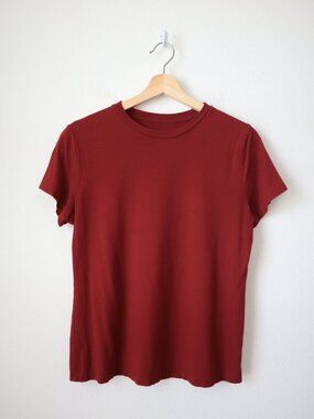 A New Day Brick Red Crewneck Tee | M